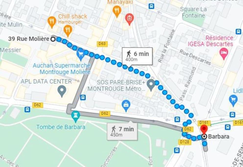 Magnifique Duplex 45 M2 Aux Portes De Paris Metro Barbara A 30Mn Expo Porte De Versailles Montrouge Ngoại thất bức ảnh