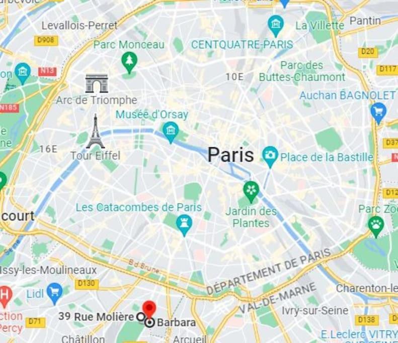 Magnifique Duplex 45 M2 Aux Portes De Paris Metro Barbara A 30Mn Expo Porte De Versailles Montrouge Ngoại thất bức ảnh
